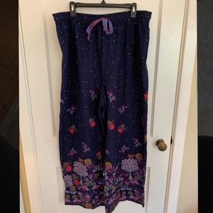 NWT Floreat XL Navy Blue Wide Leg Soft Pants